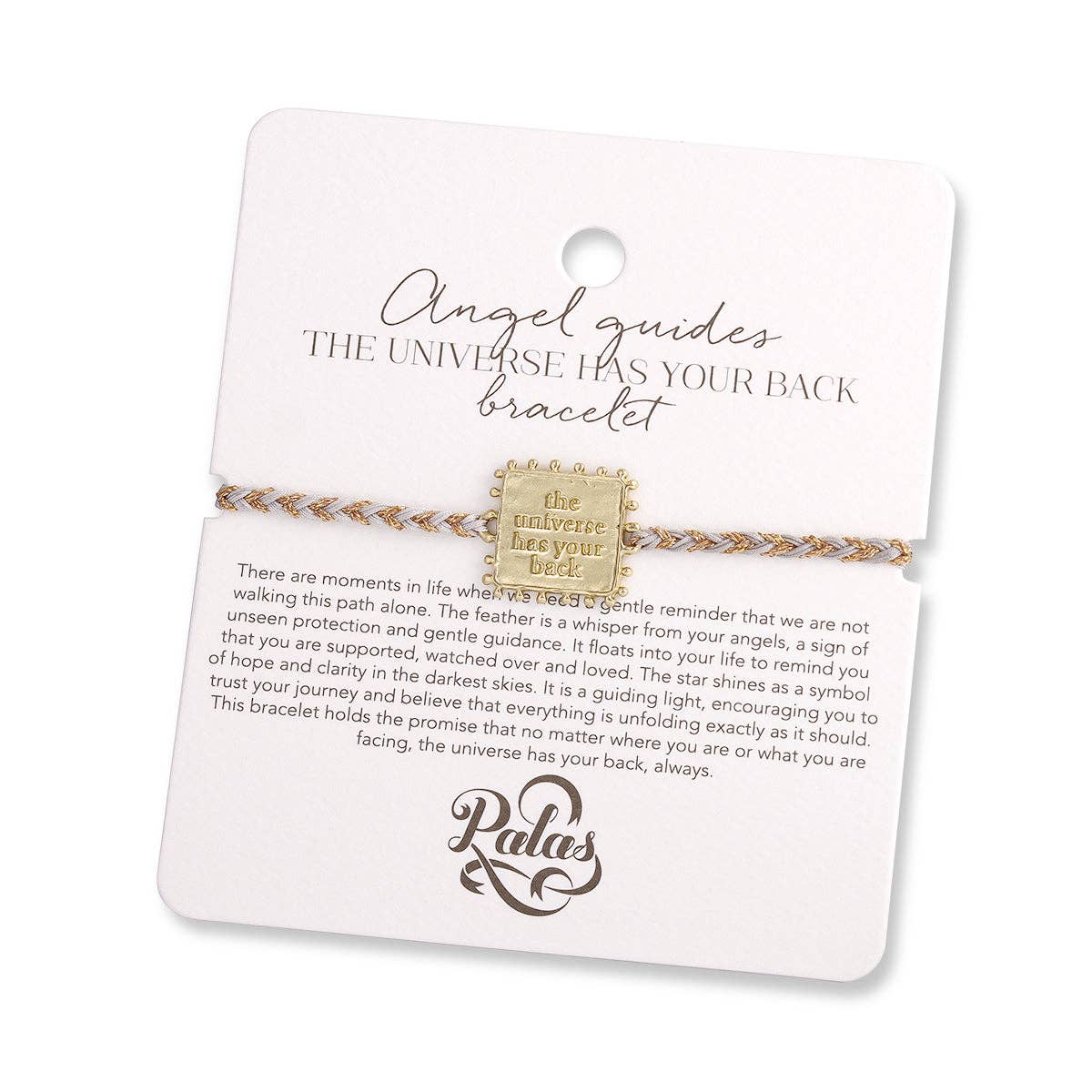 Angel guides 'the universe has your back' bracelet