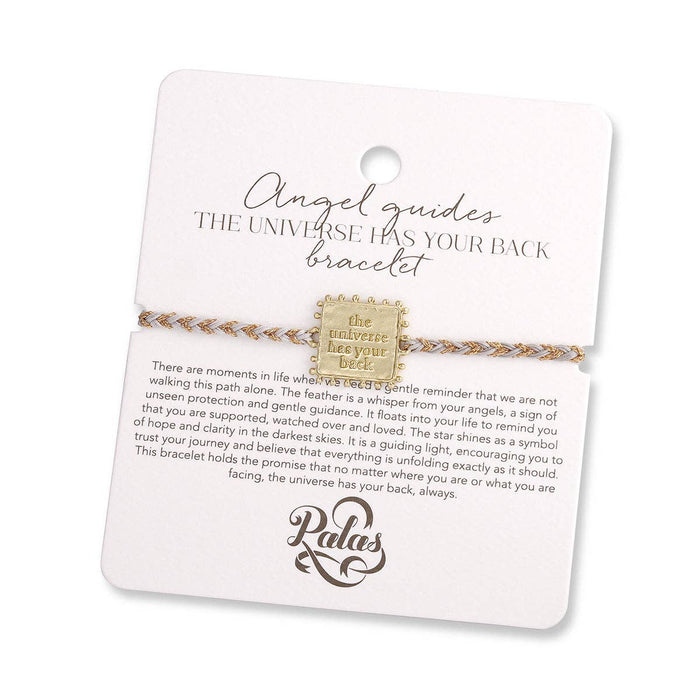 Angel guides 'the universe has your back' bracelet