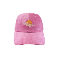 Rad Mama Baseball Organic Cord Cap - Pink