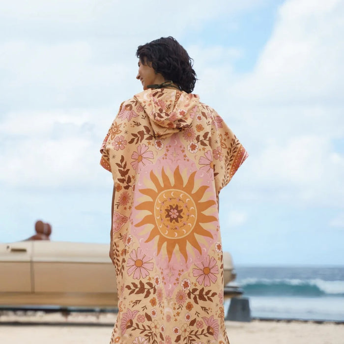 Hooded Changing Towel Poncho - Boho Sun