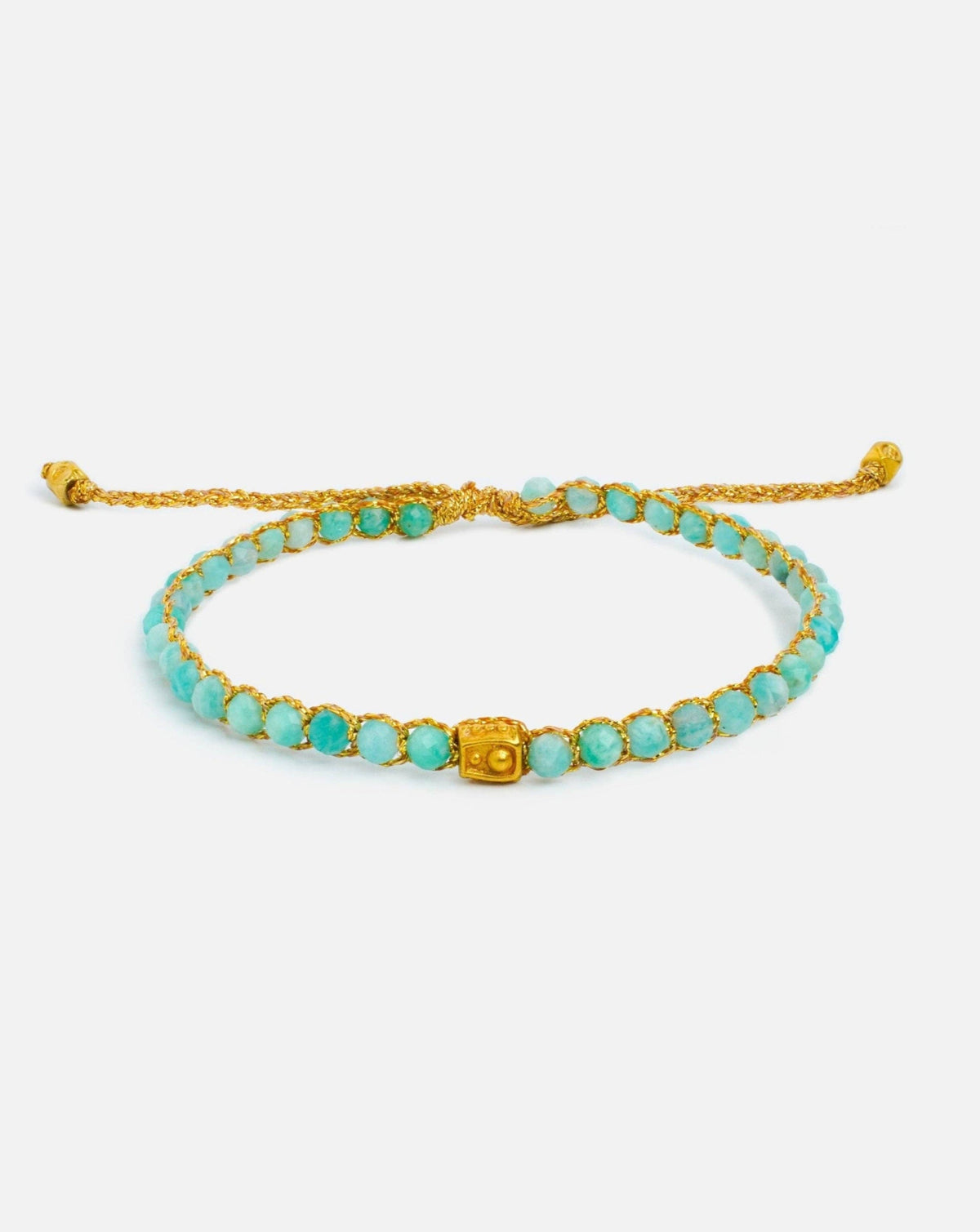 Amazonite Crystal Bracelet | Gold: 18K Gold