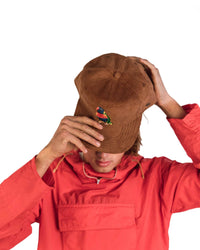 The Stash Cap Rainbow Lorikeet Brown Corduroy