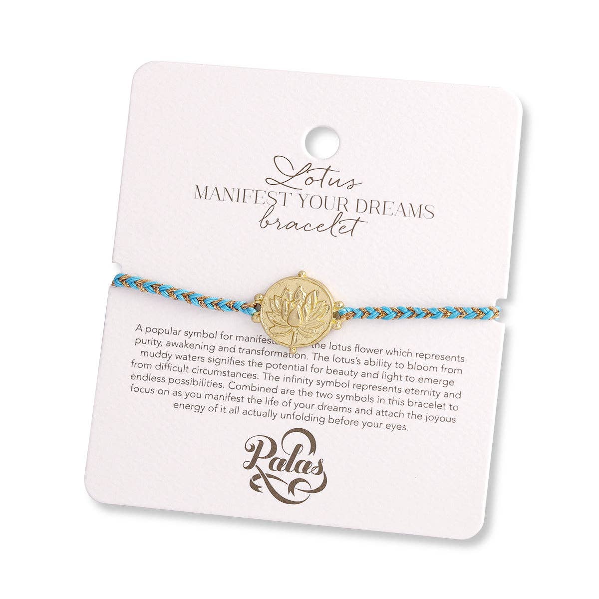 Lotus 'manifest your dreams' bracelet