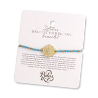 Lotus 'manifest your dreams' bracelet
