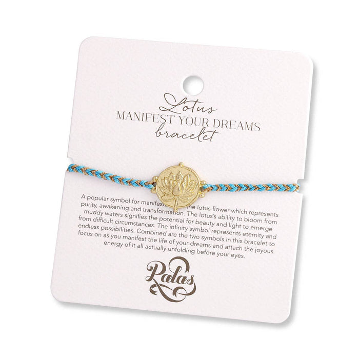 Lotus 'manifest your dreams' bracelet