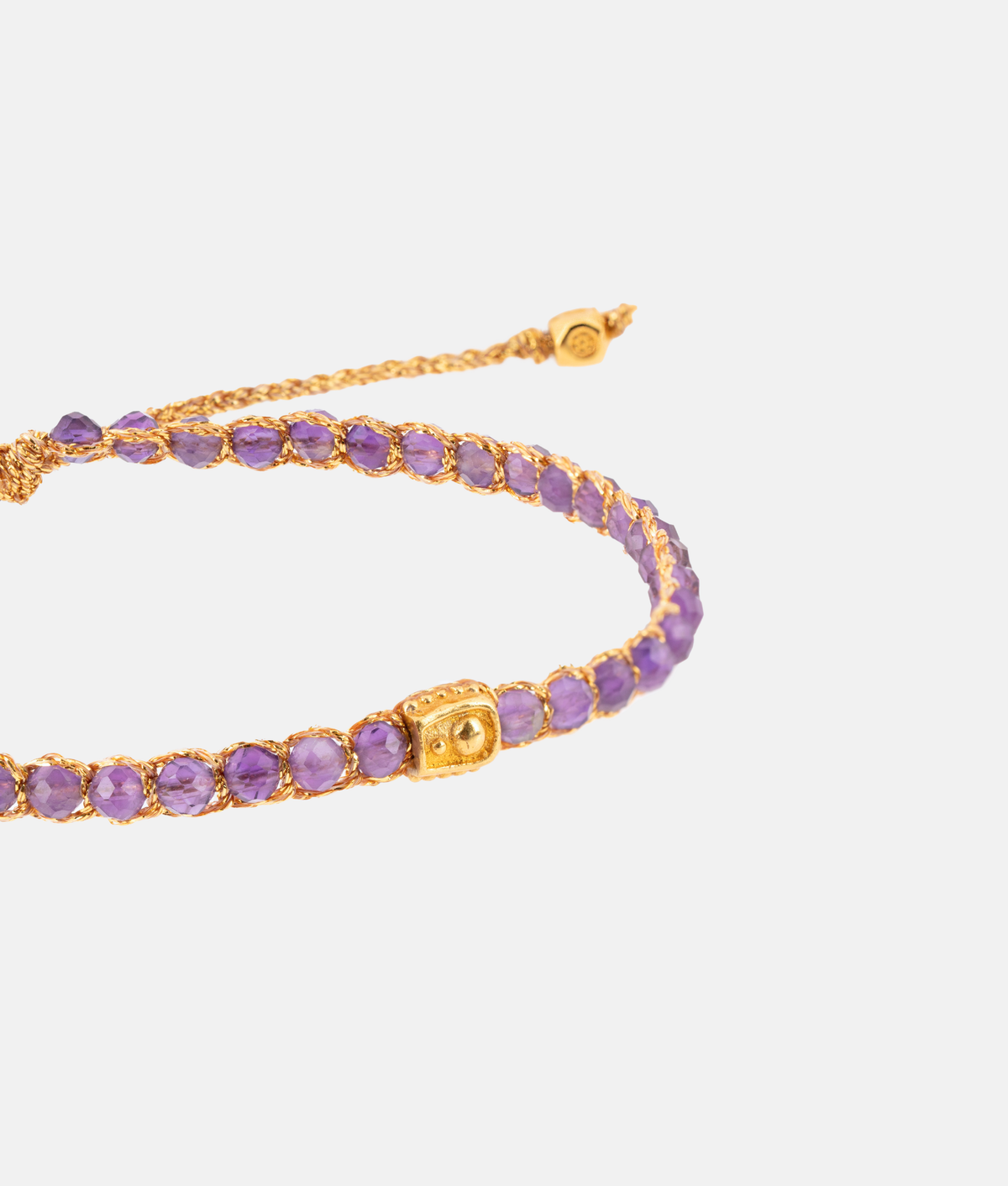 Amethyst Crystal Bracelet | Gold: 18K Gold