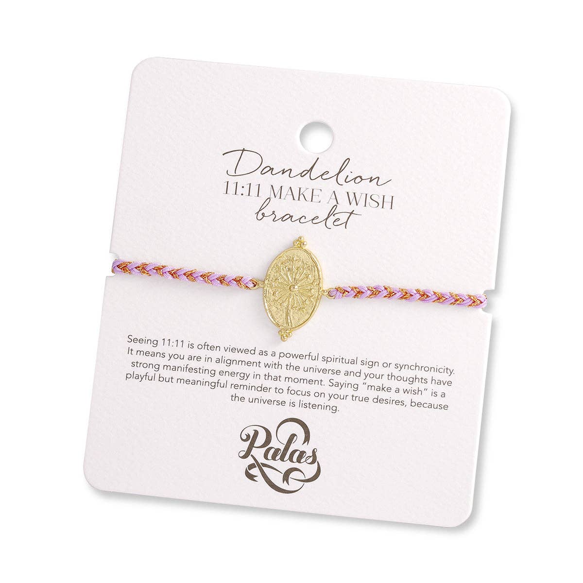 Dandelion ‘11:11 make a wish’ bracelet
