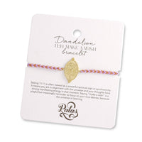 Dandelion ‘11:11 make a wish’ bracelet