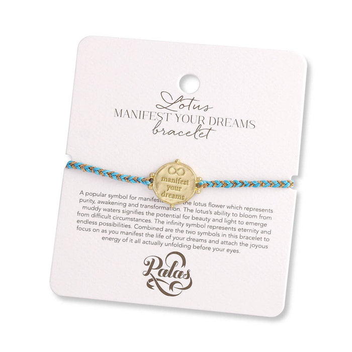 Lotus 'manifest your dreams' bracelet