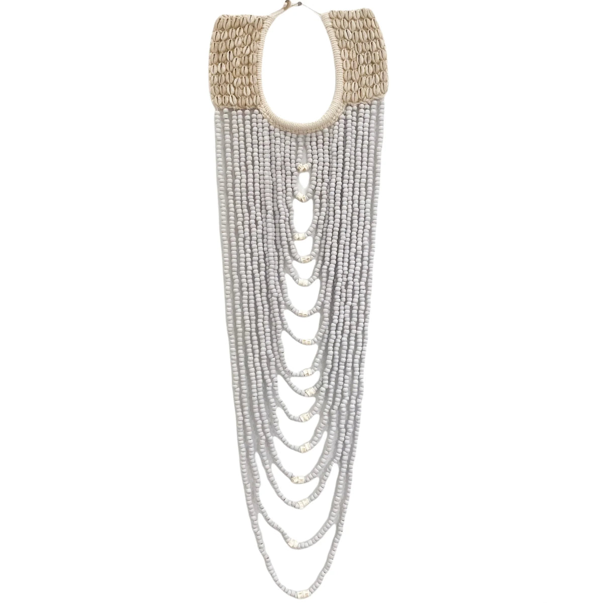 Cascade Necklace Hanging - White