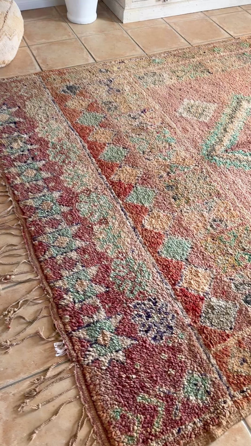 Moroccan Vintage Rug "Soul” 343 x 210