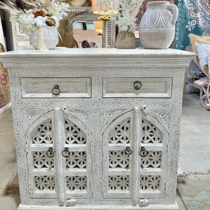 Small Indian Double Arched Door Buffet - Only 1 available