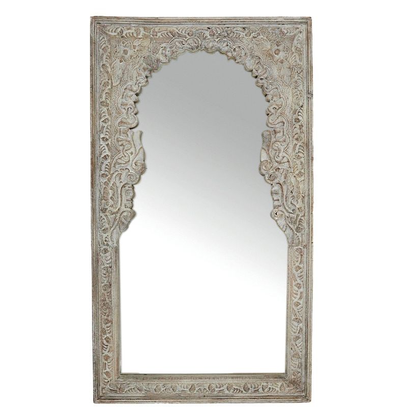 Carved Indian Idha Mirror