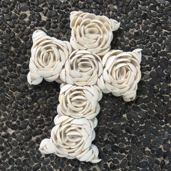 Cross Shell - Small Rose Flower