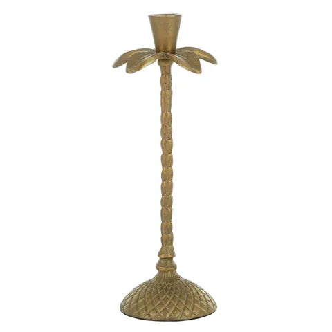 Palm Metal Candleholder Large
